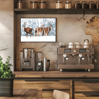 Winter Wildlife in Snowy Forest Scenery Animal Poster PosterGoat