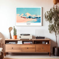 Winter Wonderland Ski Resort in Levi Finland Travel Poster PosterGoat