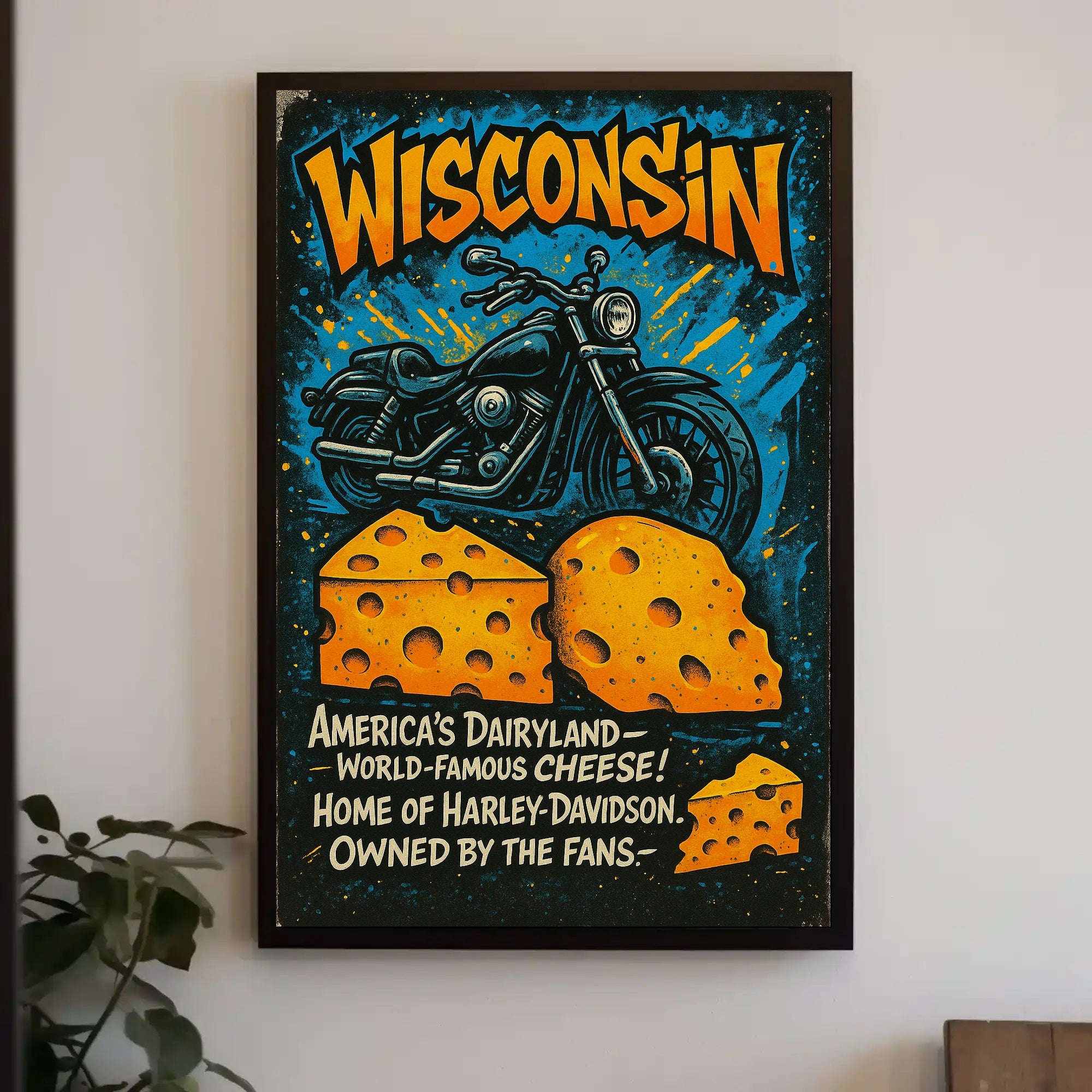 Wisconsin Americas Dairyland Poster PosterGoat