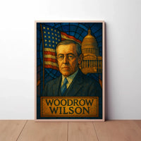 Woodrow Wilson Distinguished Historical Presidential Poster PosterGoat