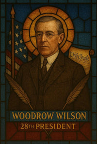 Woodrow Wilson Leadership Vintage Historical Poster PosterGoat