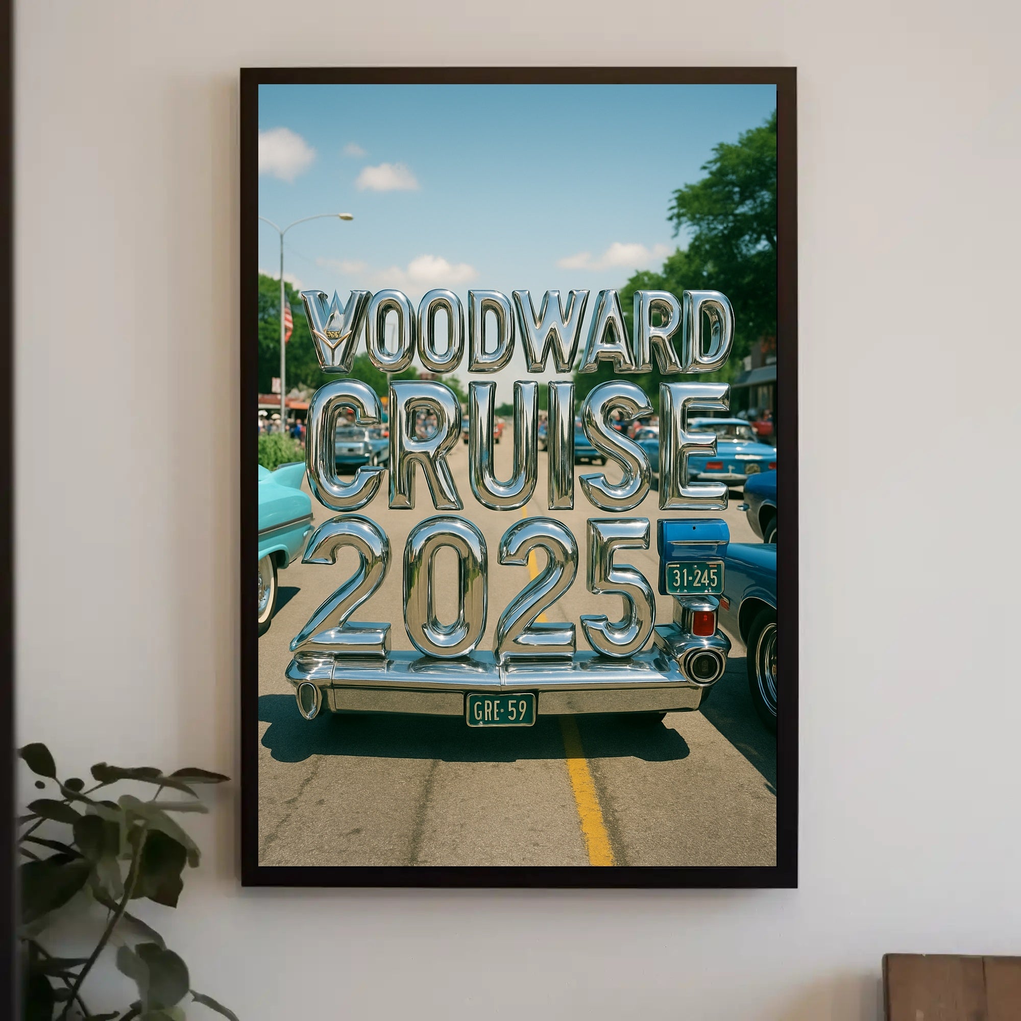 Woodward Cruise 2025 Poster PosterGoat