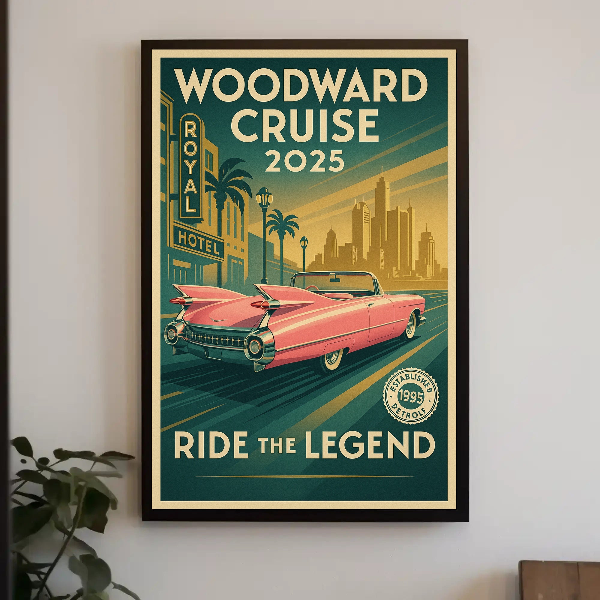 Woodward Cruise 2025 Poster PosterGoat