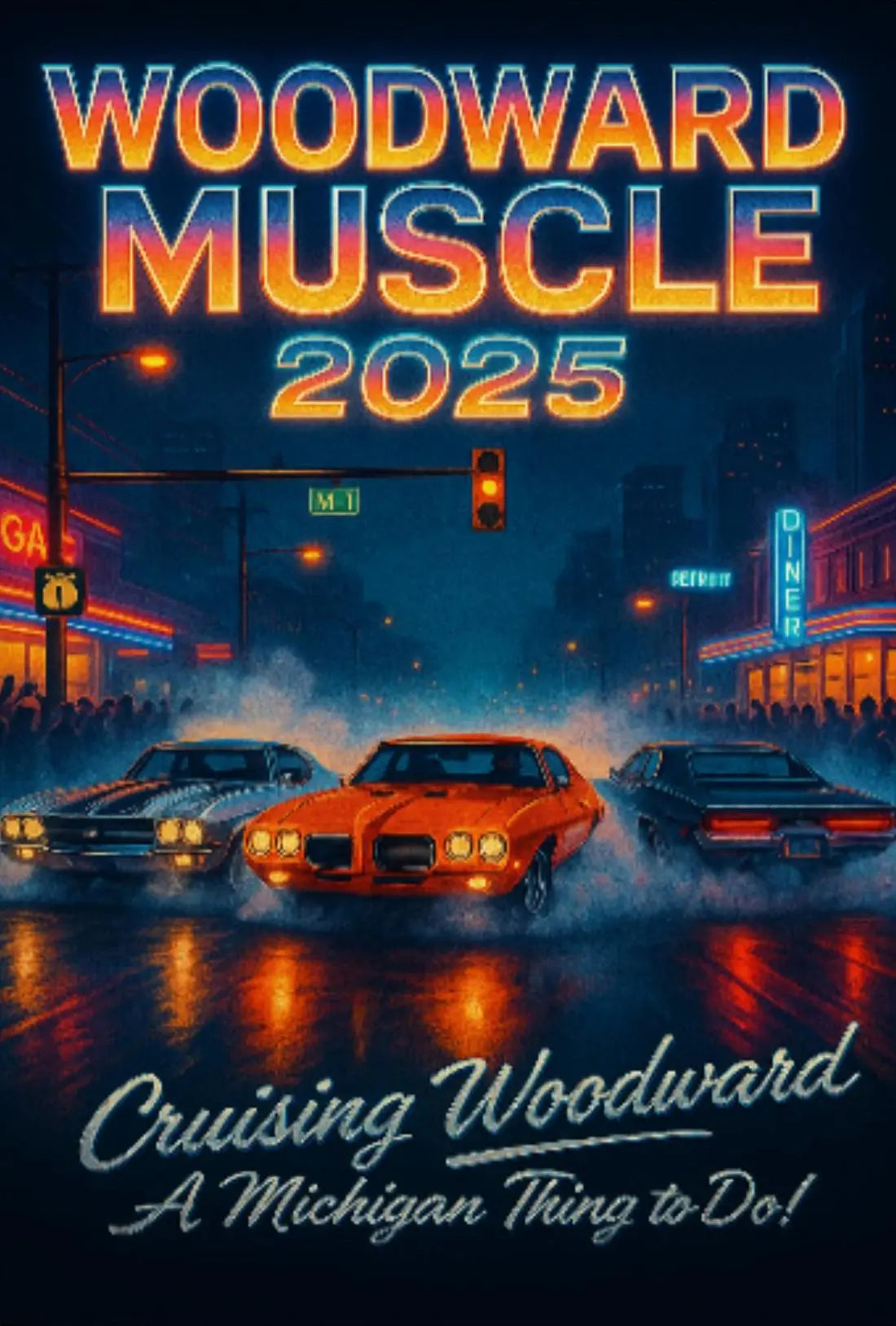 Woodward Muscle Cars 2025 Cultural Heritage Poster PosterGoat