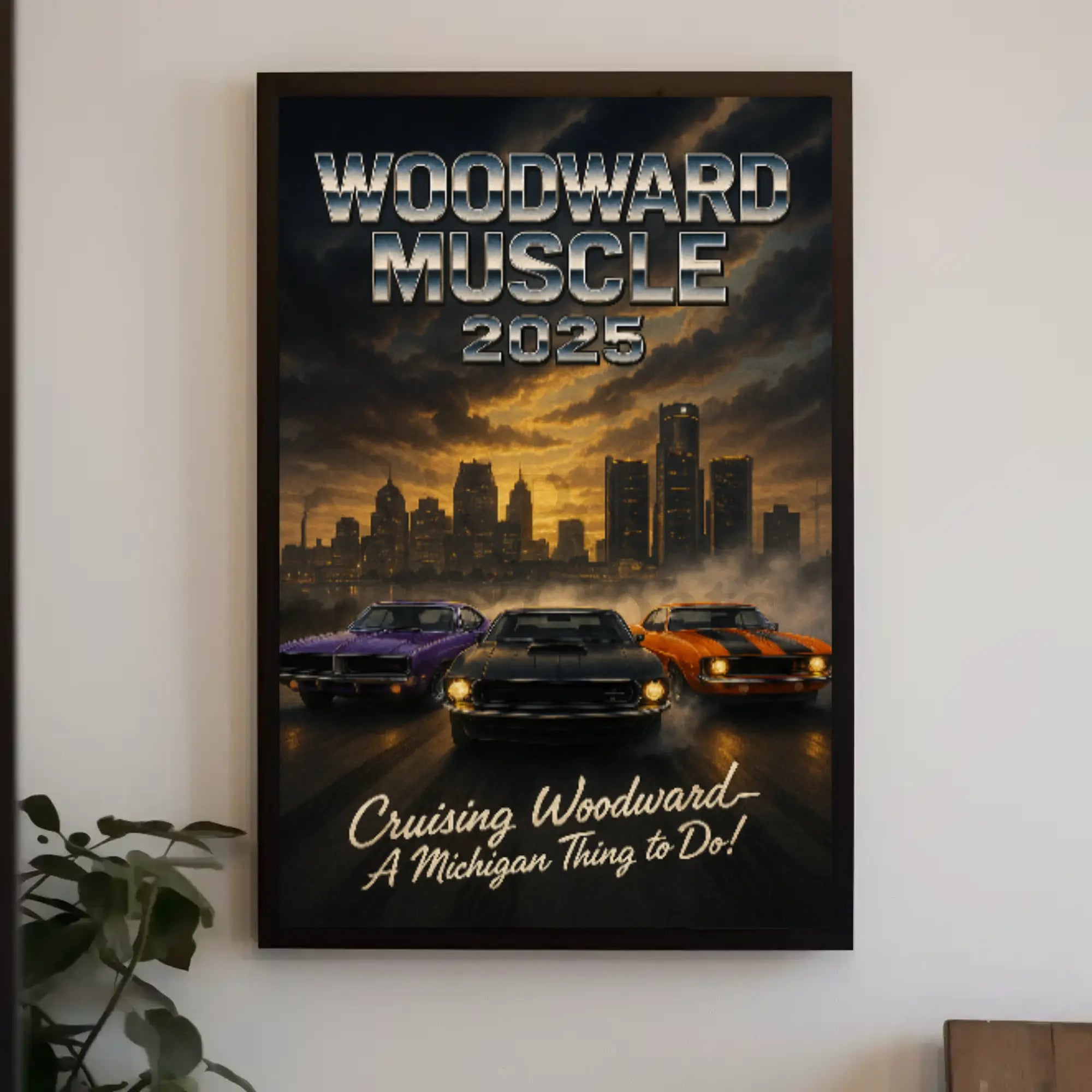 Woodward Muscle Cars 2025 Heritage Poster PosterGoat