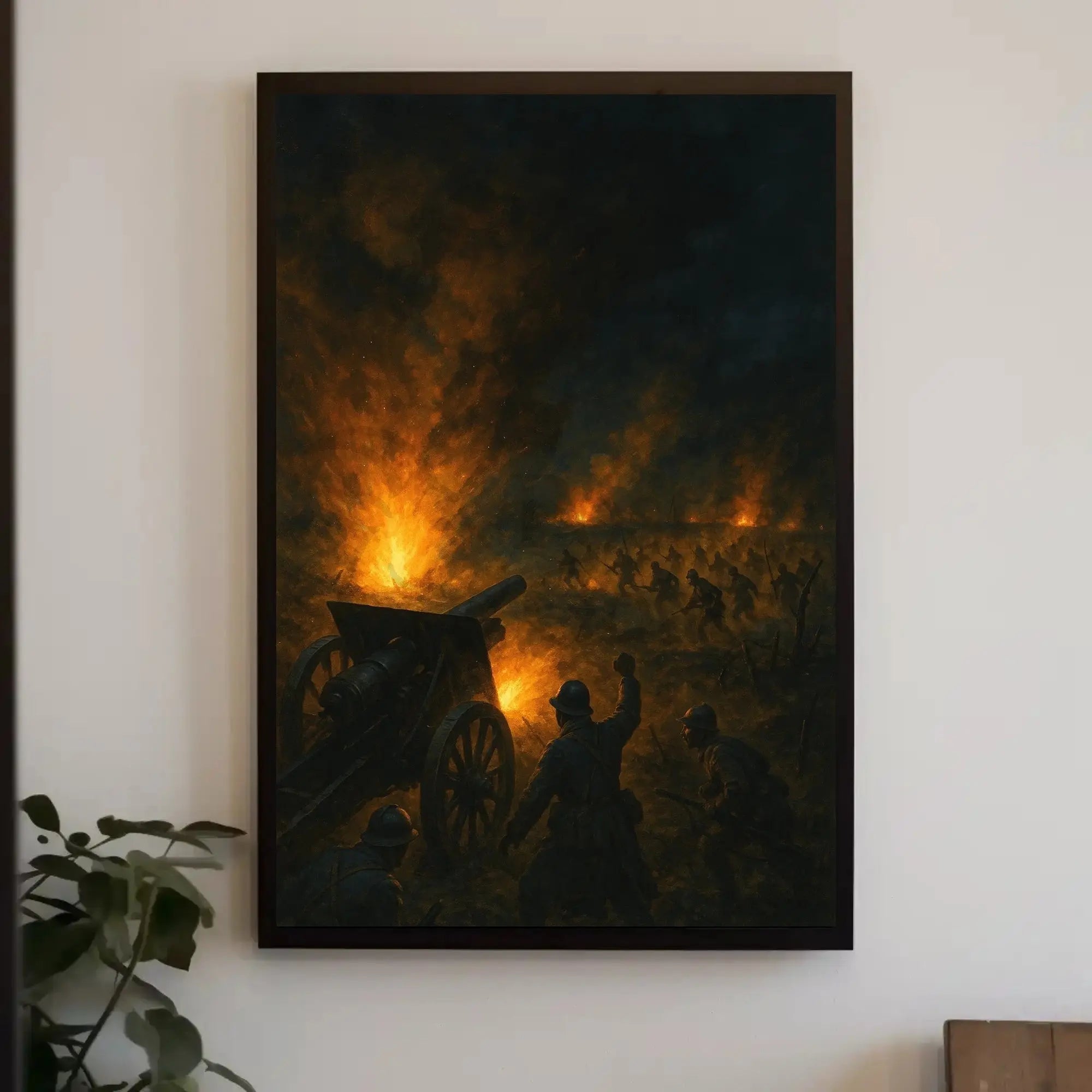 World War I Battlefield Scene Historical Military Poster PosterGoat
