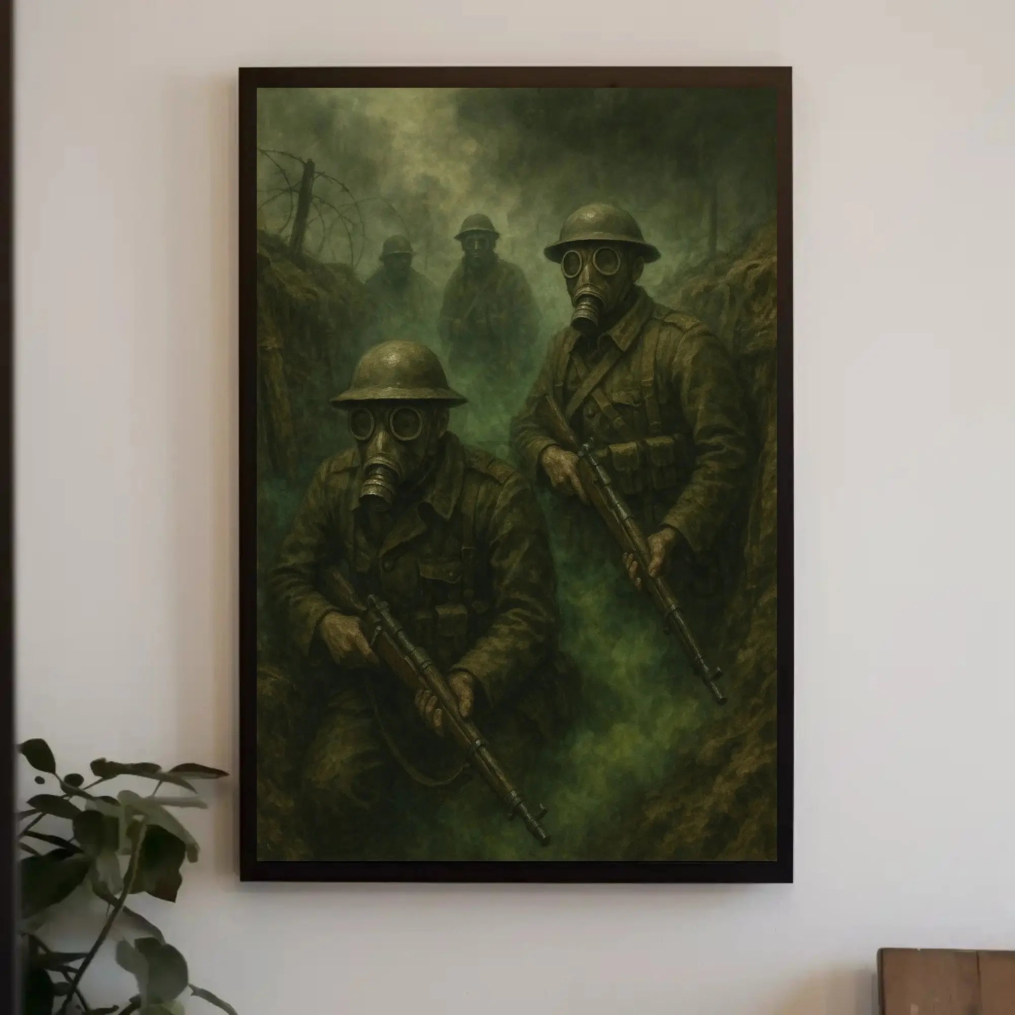 World War I Trench Warfare Scene Historical Poster PosterGoat