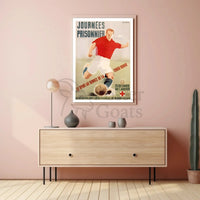 World War II Red Cross Sports Event Poster PosterGoat