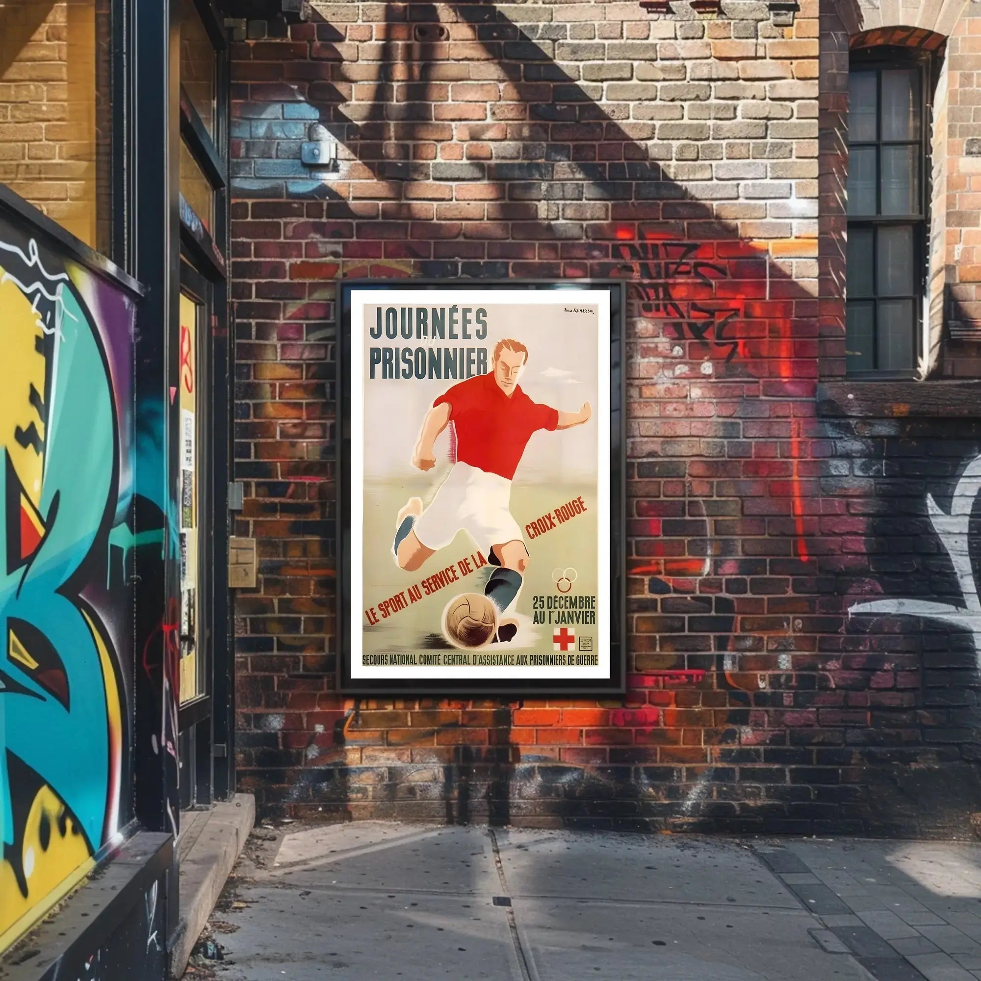 World War II Red Cross Sports Event Poster PosterGoat