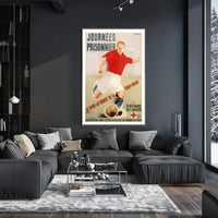 World War II Red Cross Sports Event Poster PosterGoat