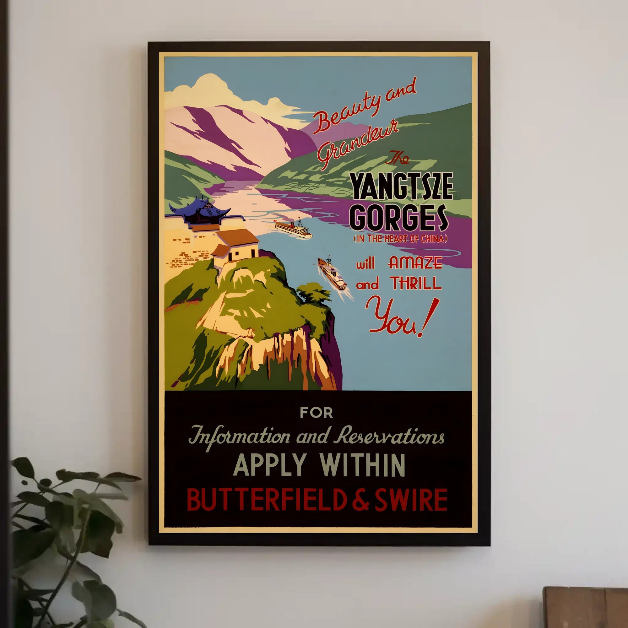 Yangtze Gorges Scenic Adventure Travel Poster PosterGoat