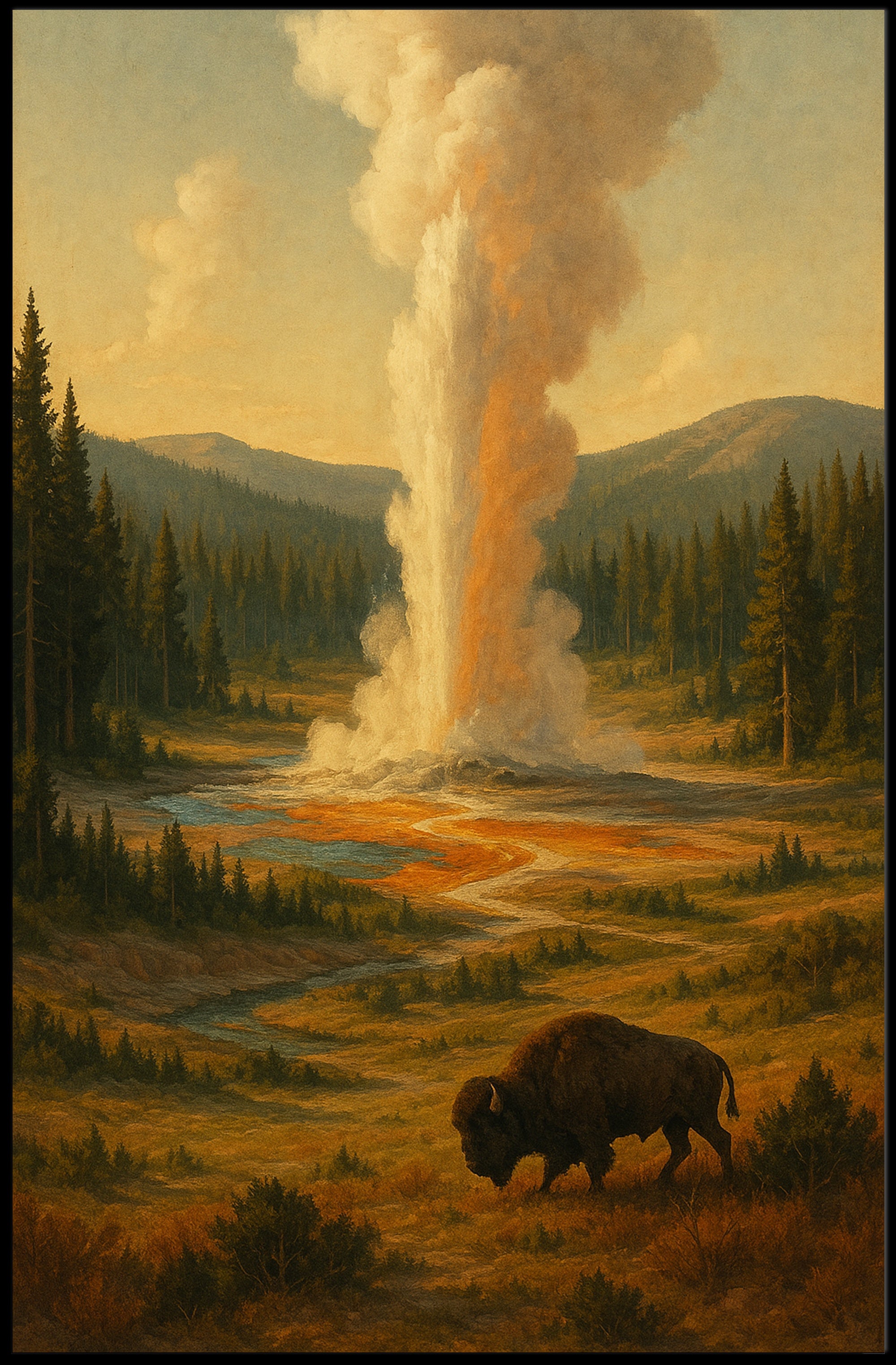 Yellowstone Majesty Poster PosterGoat