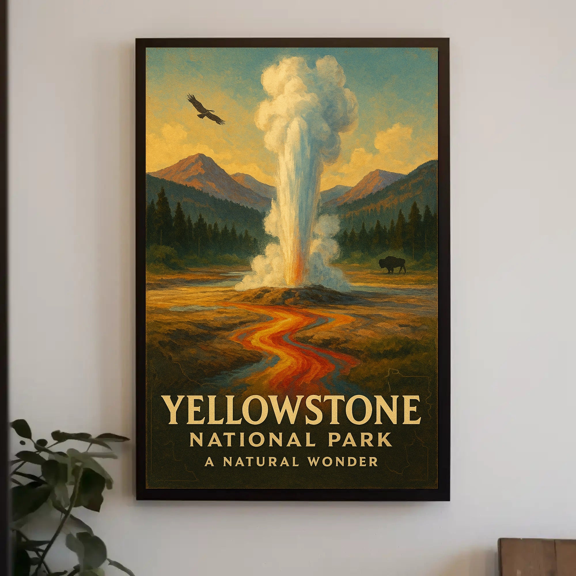 Yellowstone National Park A Natural Wonder Poster PosterGoat