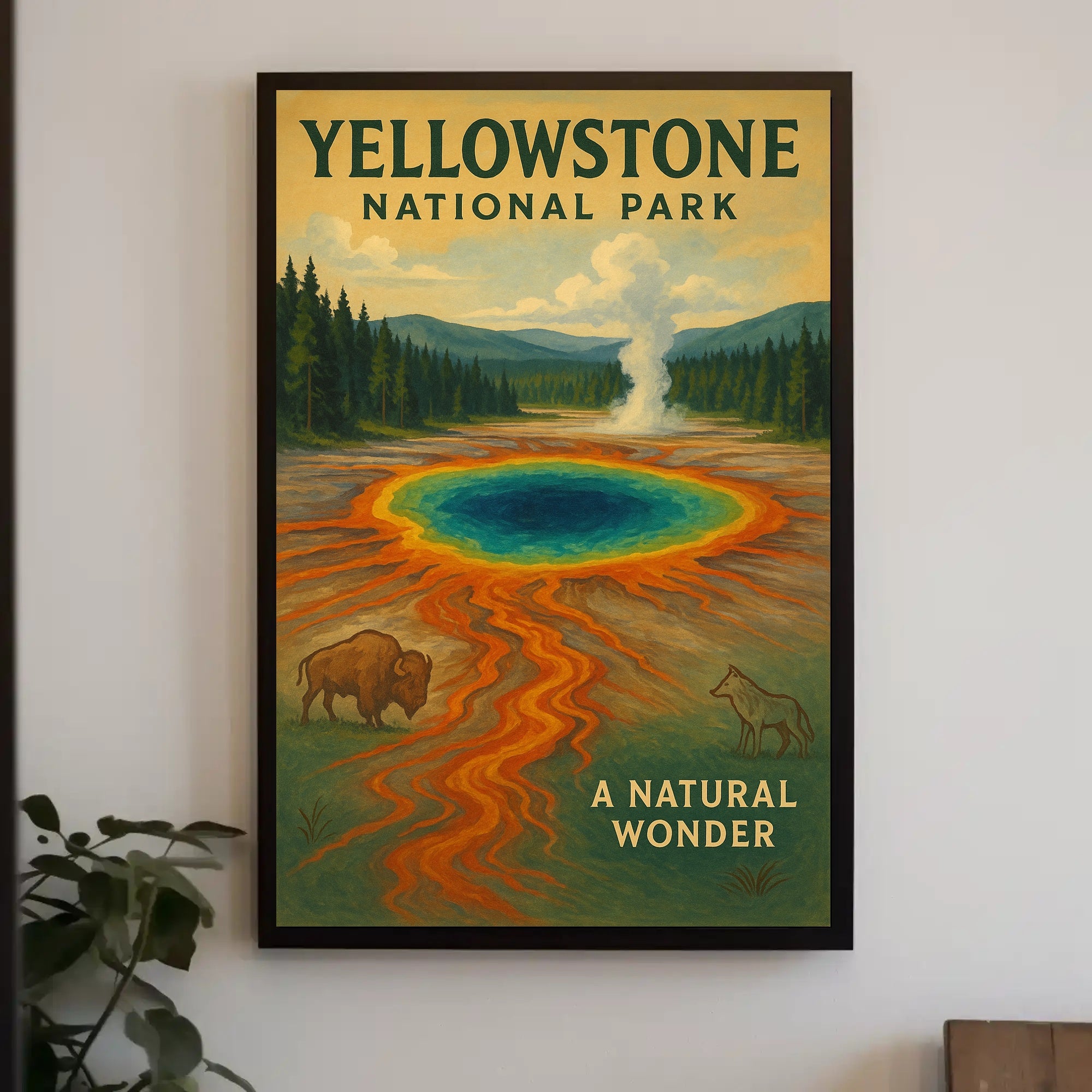 Yellowstone National Park A Natural Wonder Poster PosterGoat