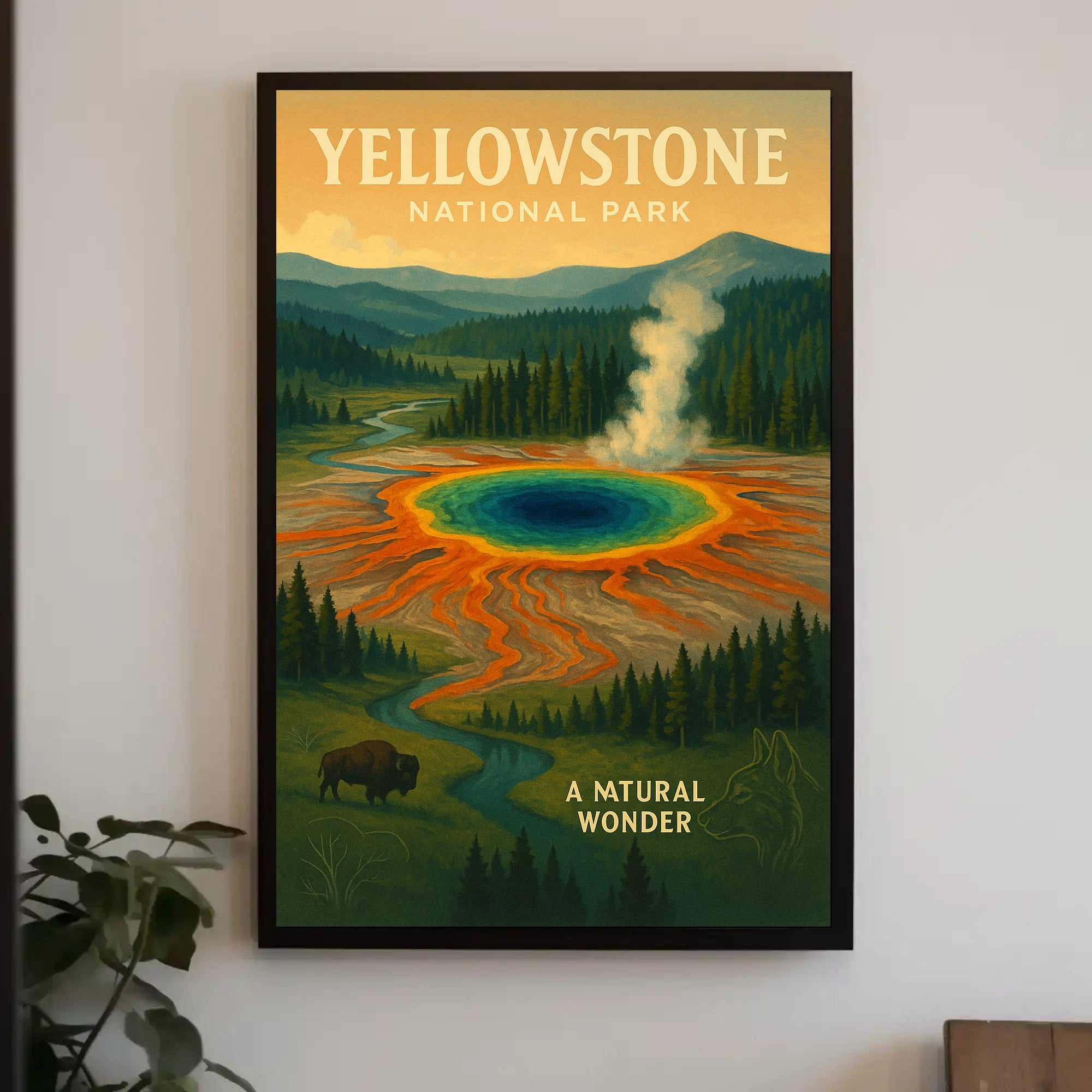 Yellowstone National Park A Natural Wonder Poster PosterGoat