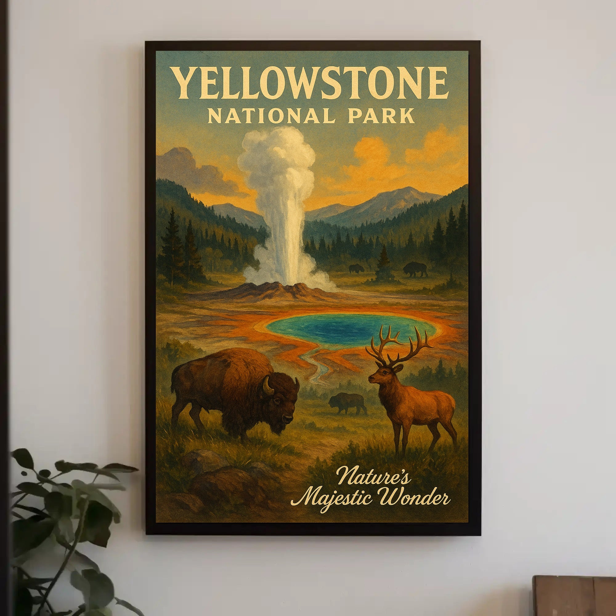 Yellowstone National Park Natures Majestic Wonder Poster PosterGoat