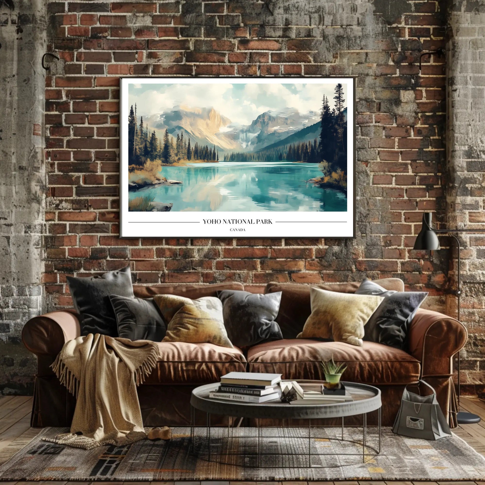 Yoho National Park Serene Landscape Travel Poster PosterGoat