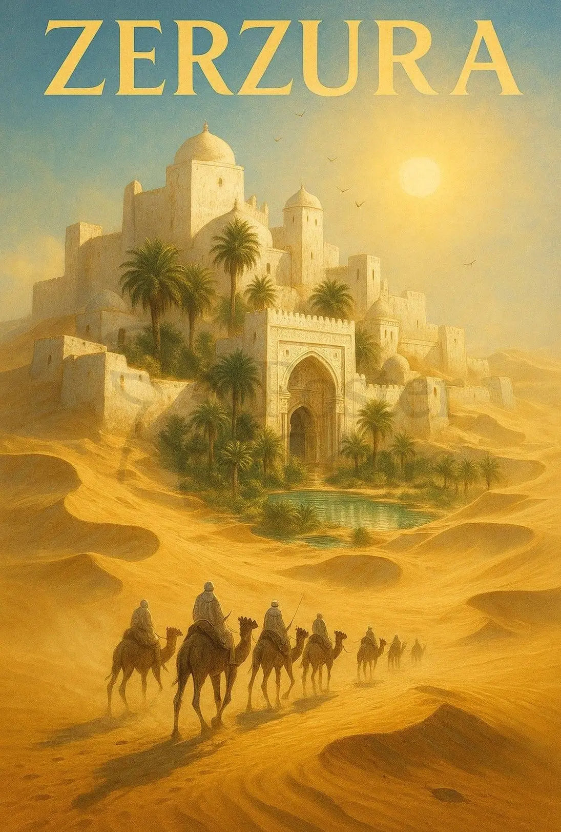 Zerzura Lost Oasis Adventure, Cultural or Heritage Poster PosterGoat
