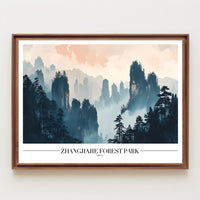 Zhangjiajie Forest Park Ethereal Beauty National Park Poster PosterGoat