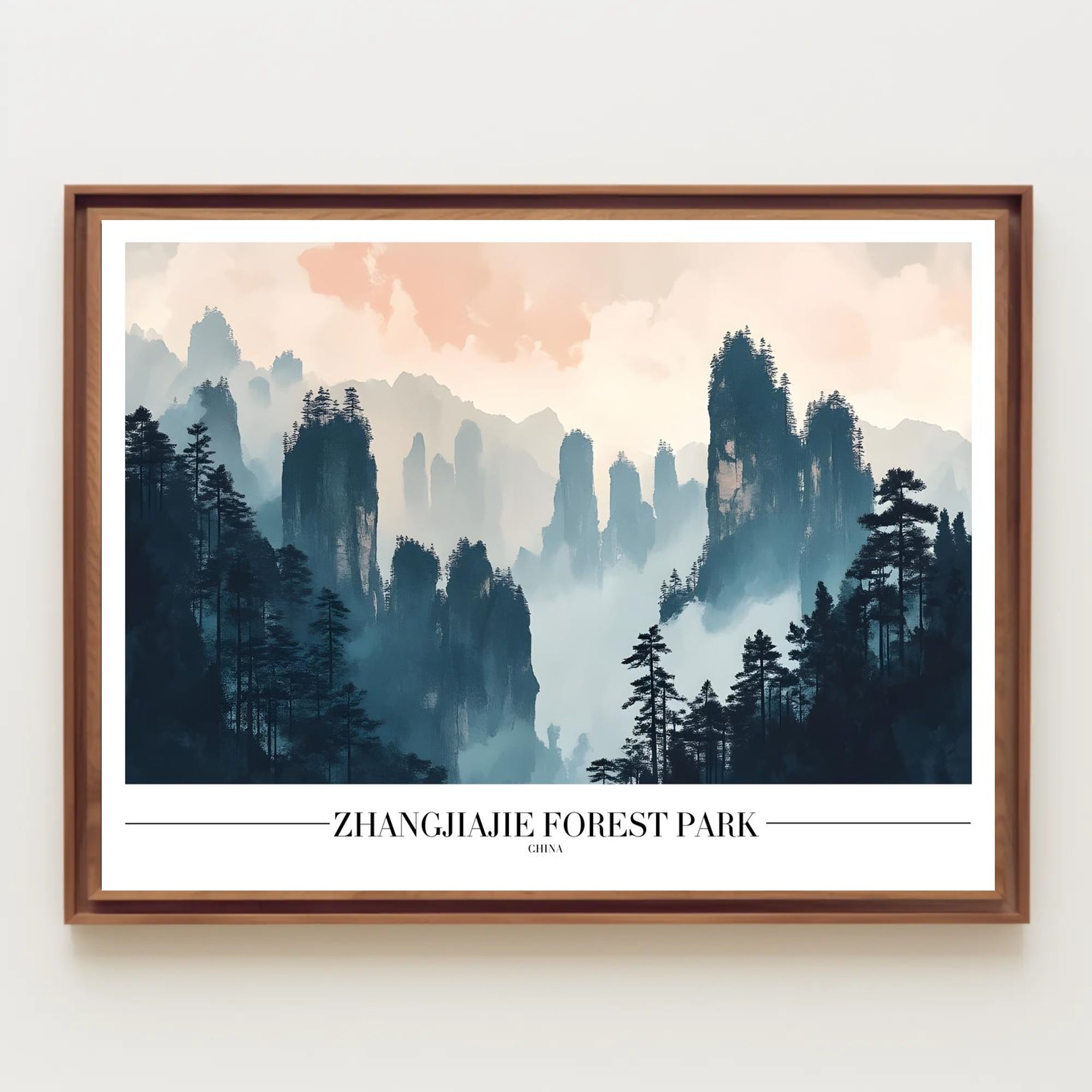Zhangjiajie Forest Park Ethereal Beauty National Park Poster PosterGoat