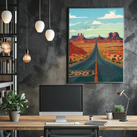 Route 66 Adventure: Retro Southwest Road Trip Poster