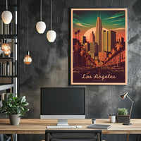 Los Angeles Cityscape Poster
