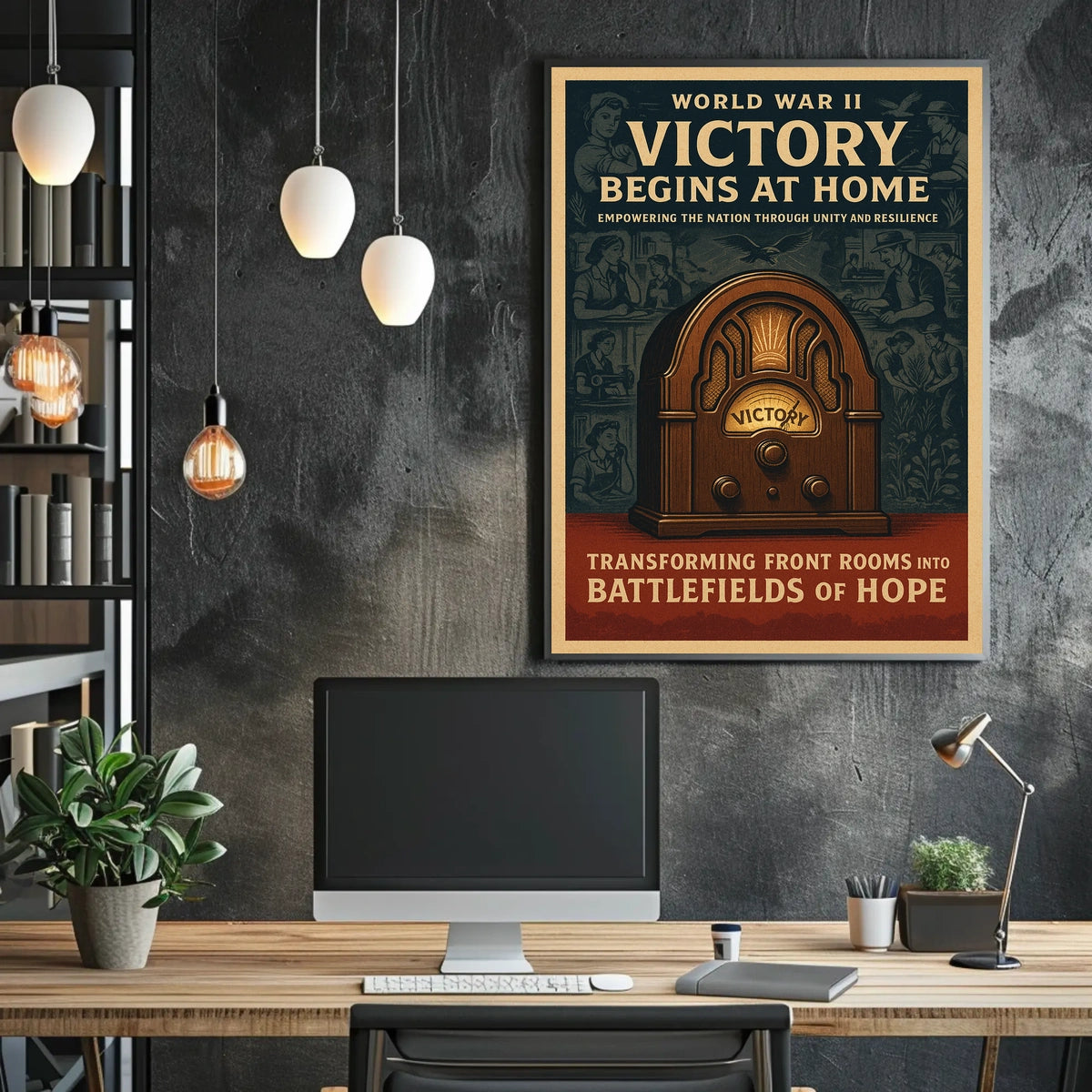 Victory Begins at Home Poster