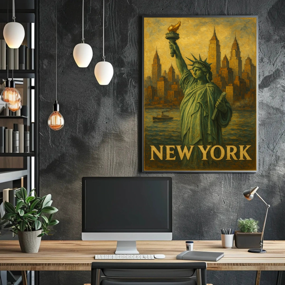New York Iconic Cityscape Poster
