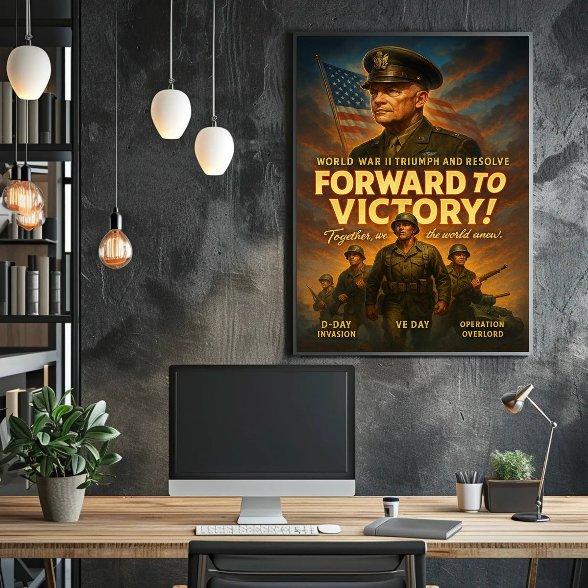 Forward To Victory World War Ii Poster