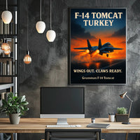 F-14 Tomcat Soaring High Poster PosterGoat