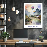Vang Vieng, Laos Poster PosterGoat