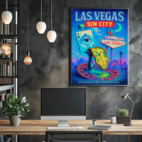 Las Vegas Sin City Poster PosterGoat