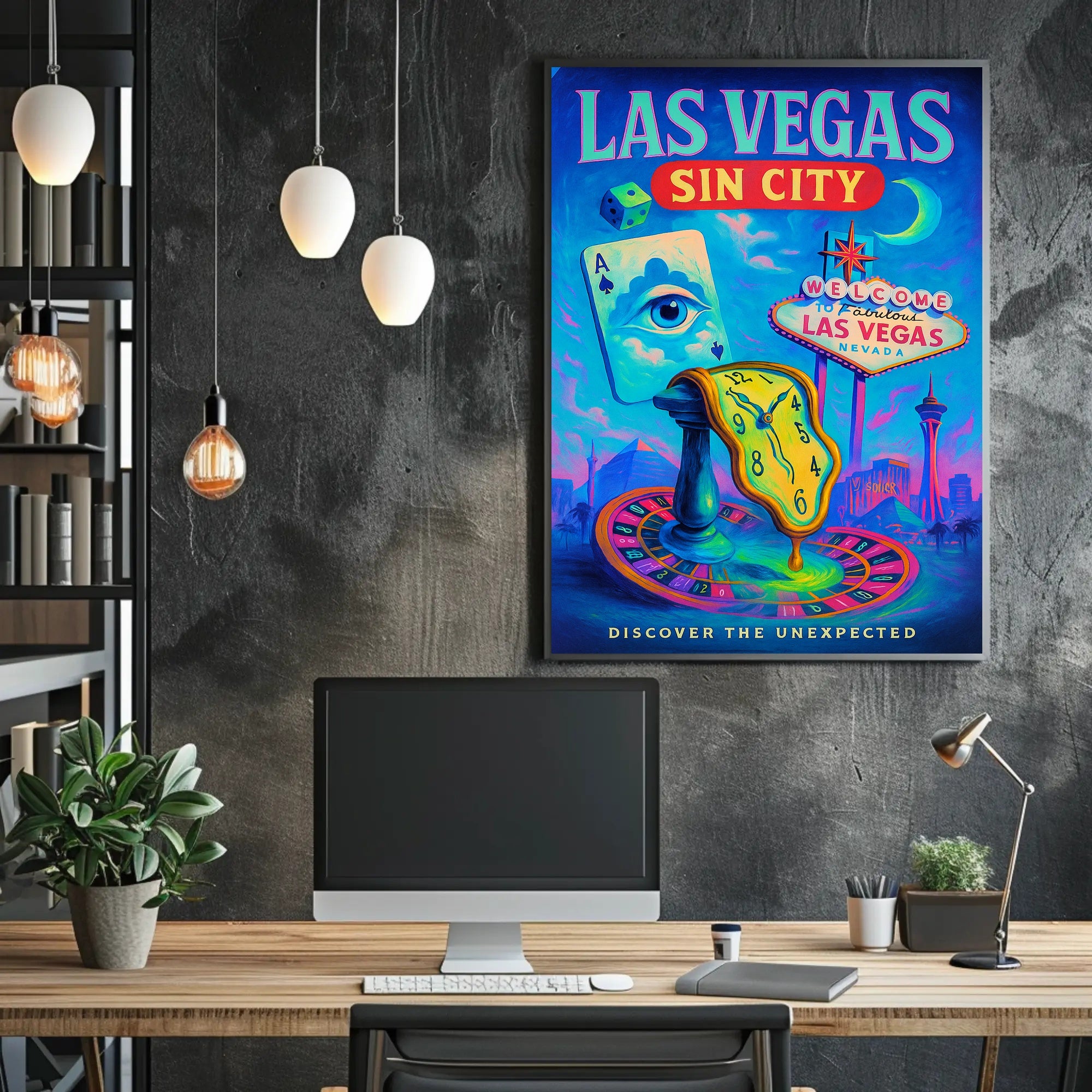 Las Vegas Sin City Poster PosterGoat