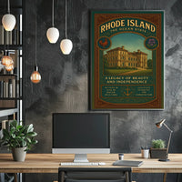 Rhode Island The Ocean State Poster