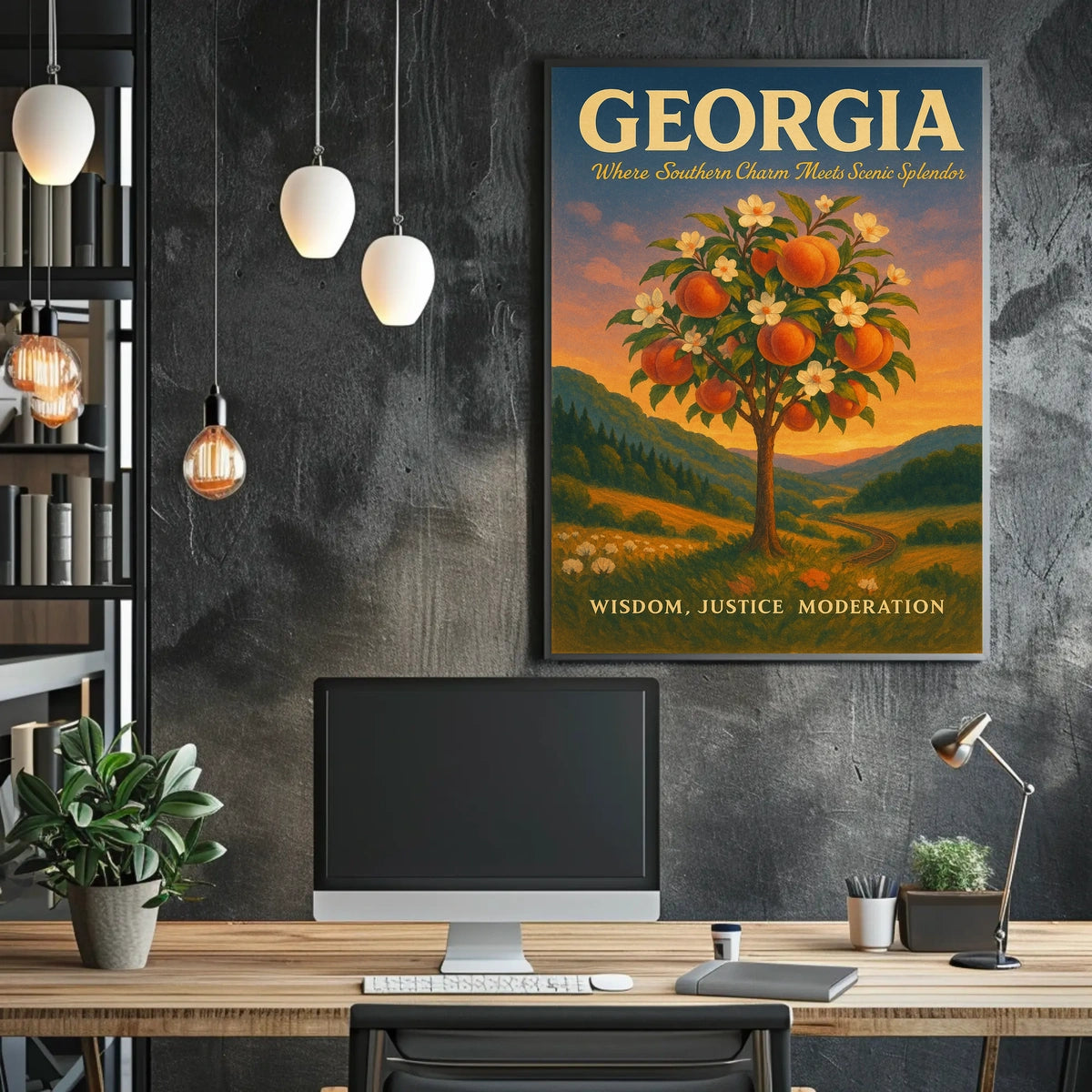 Georgia Where Southern Charm Meets Poster