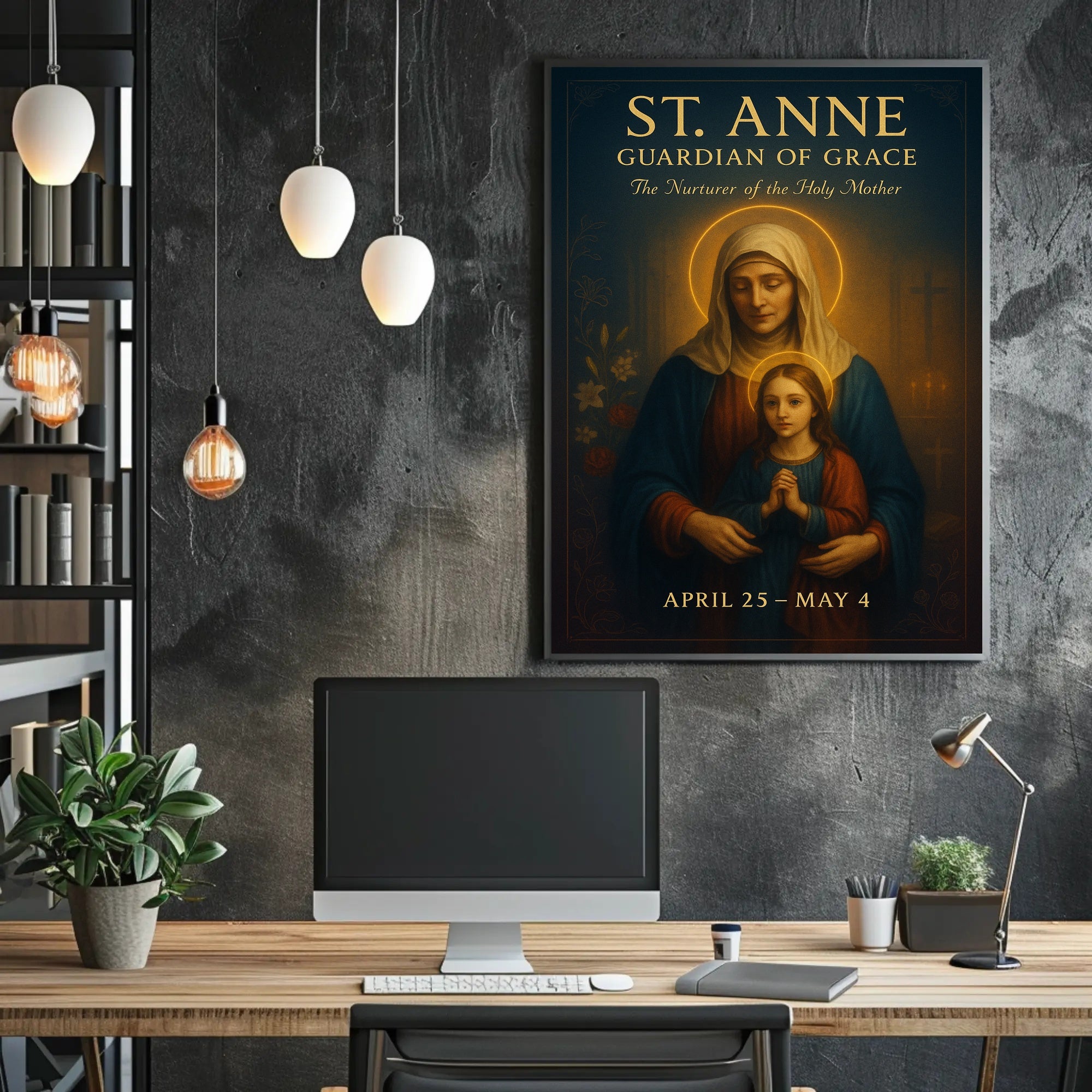 St. Anne Devotional Masterpiece: Cultural or Heritage Poster PosterGoat