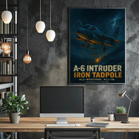 Grumman A-6 Intruder Combat Aircraft Poster