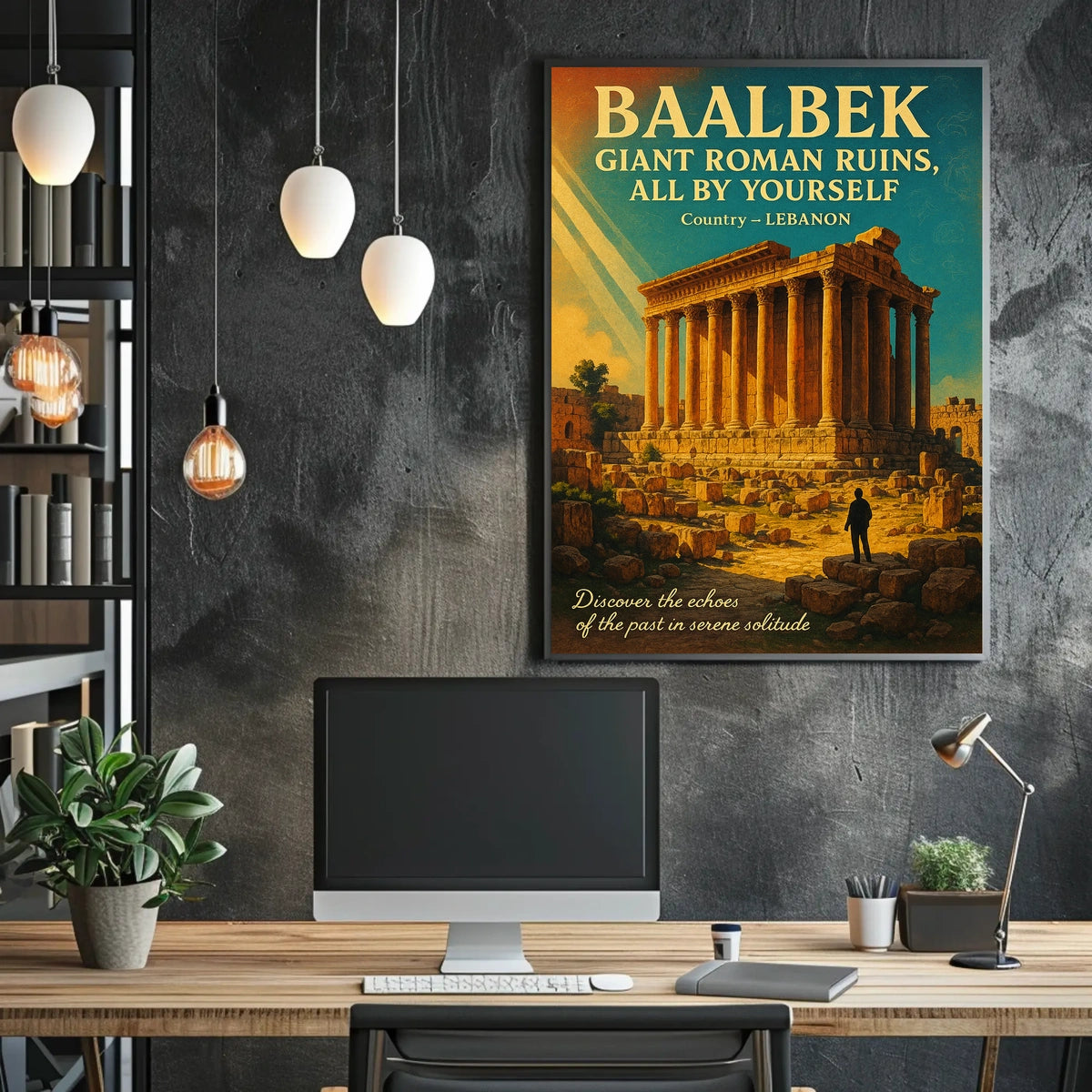 Discover Baalbek Giant Roman Ruins Poster