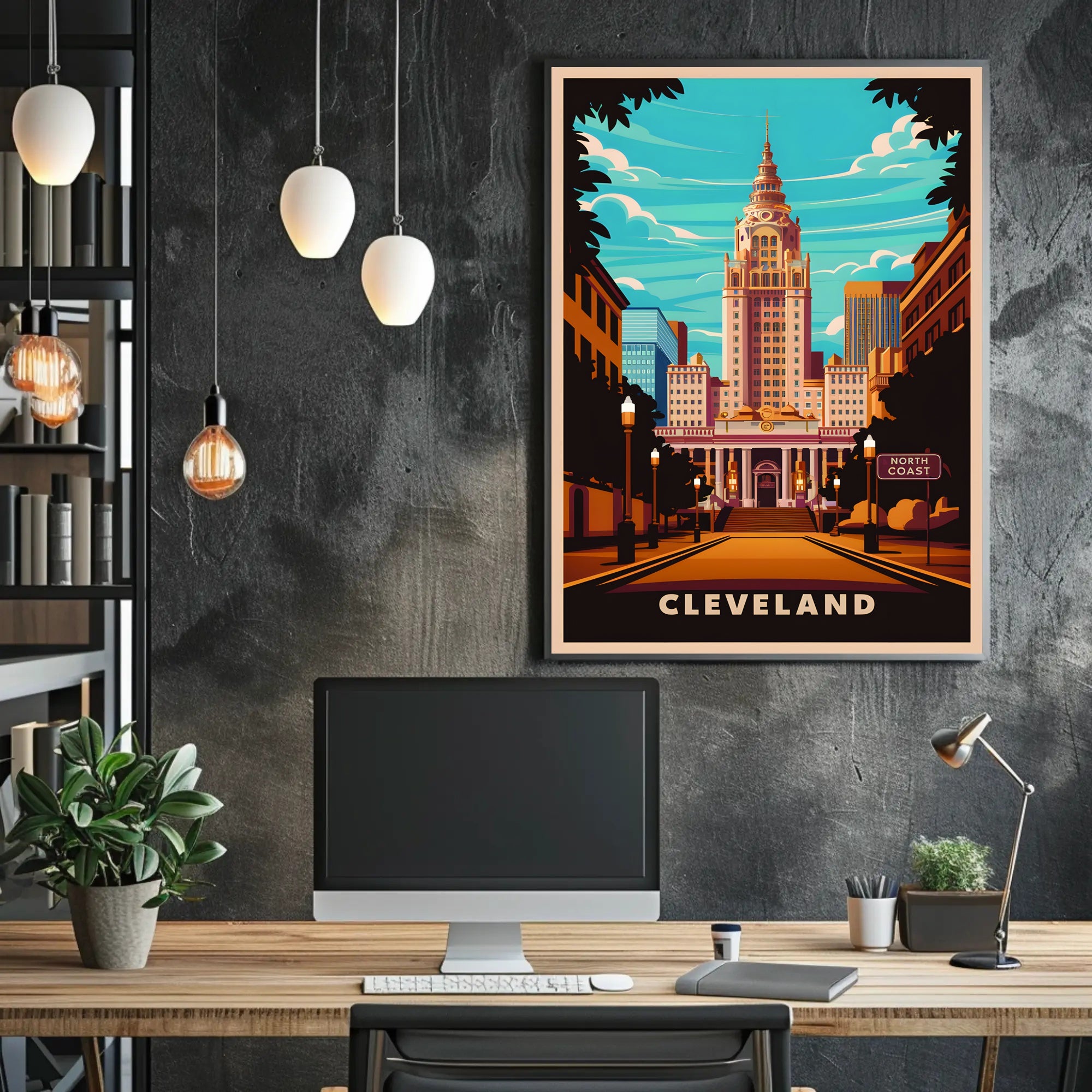 Cleveland Cityscape Poster