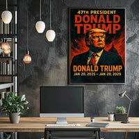 Donald Trump Visionary Patriot Expressionism Poster