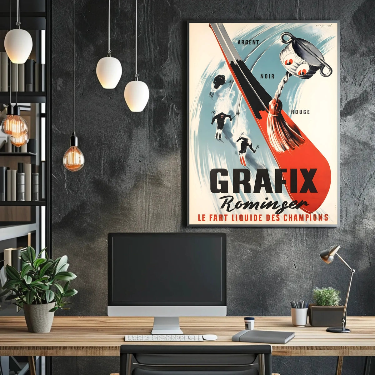 Grafix Le Fart Liquide Des Champions Poster