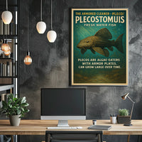 The Armored Cleaner Plecostomus Poster