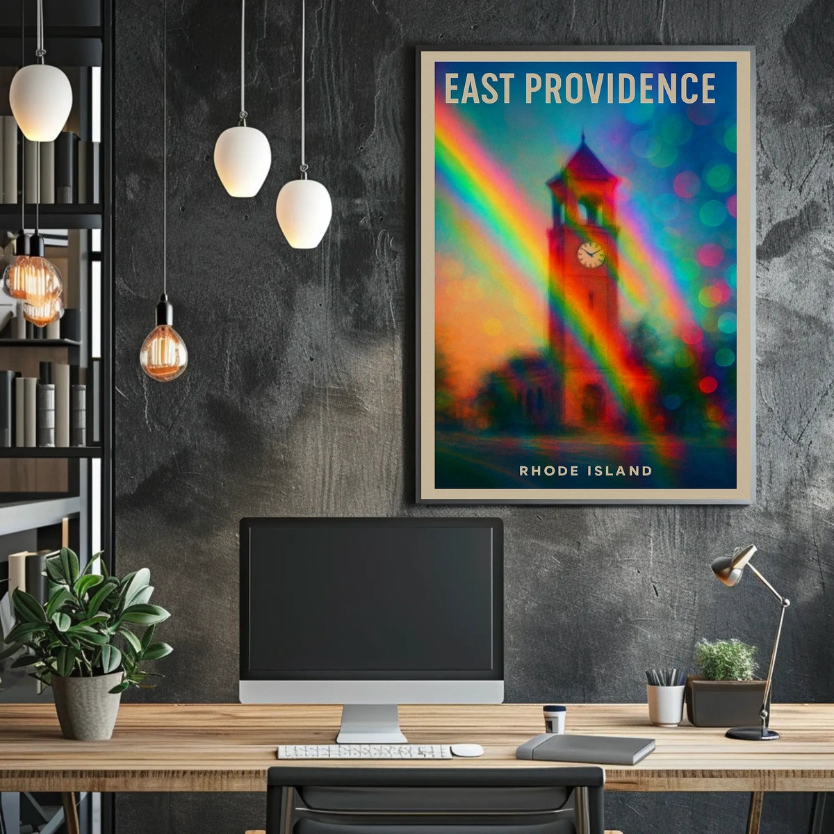 East Providence Rhode Island Wanderlust Minimalist Poster