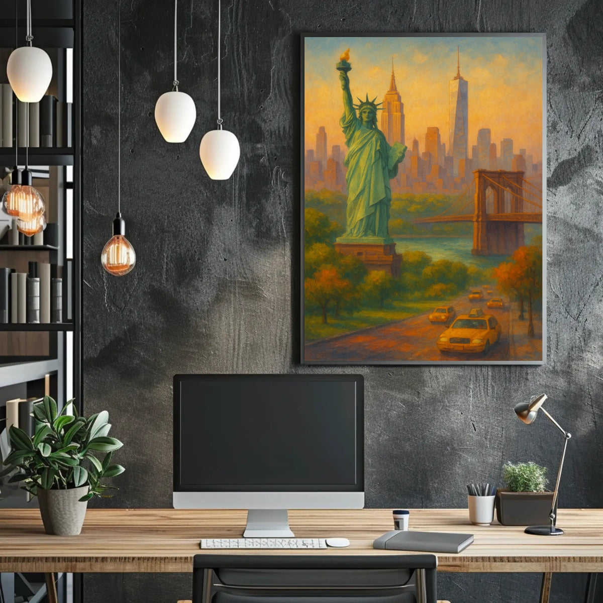 Iconic New York Cityscape Poster For Home Decor Lovers