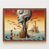 Dreamlike Surrealism Art Print Landscape in Fantasy or Mythology Poster