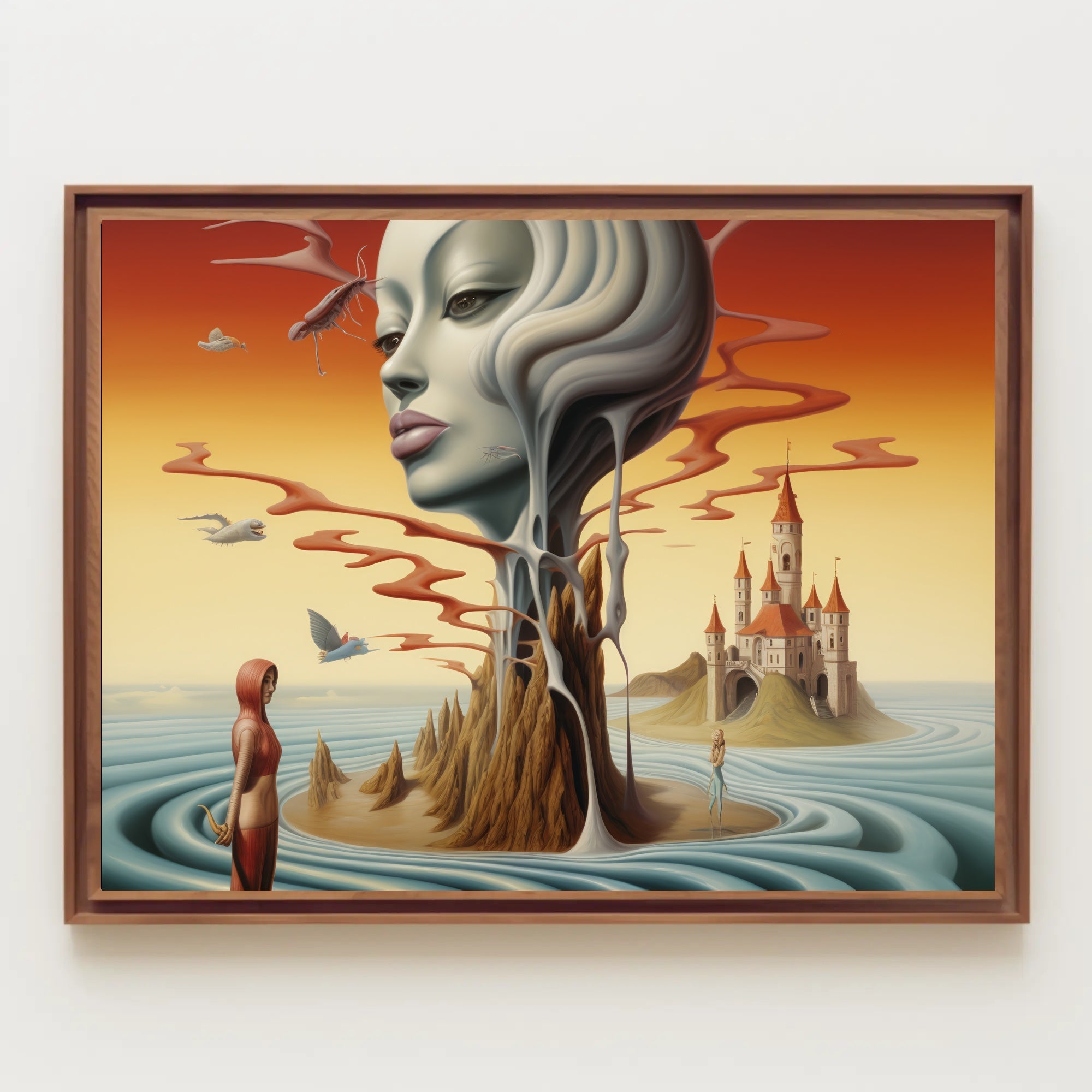 Dreamlike Surrealism Art Print Landscape in Fantasy or Mythology Poster