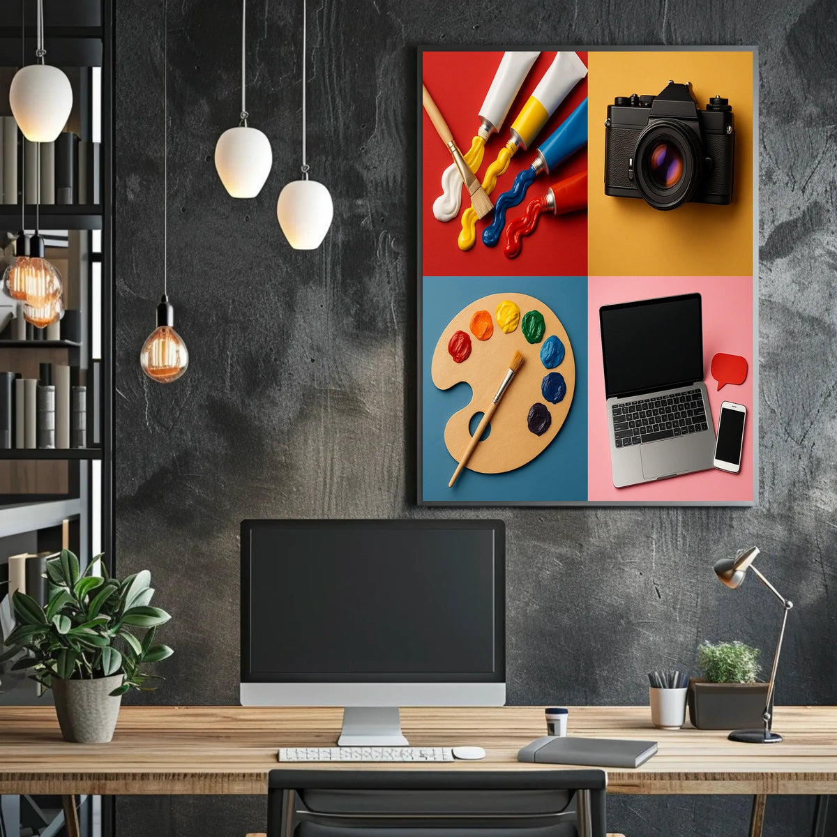 Creative Expression Infusion Artistic Poster