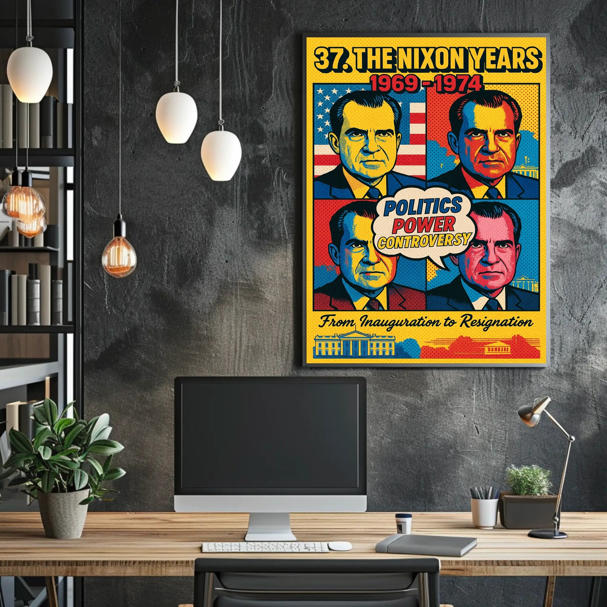 Richard Nixon 37th President Poster PosterGoat