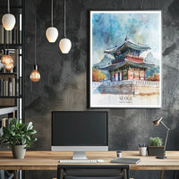 Traditional Korean Architecture Poster PosterGoat