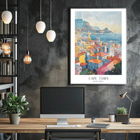 Cape Town Cityscape: Travel Poster PosterGoat